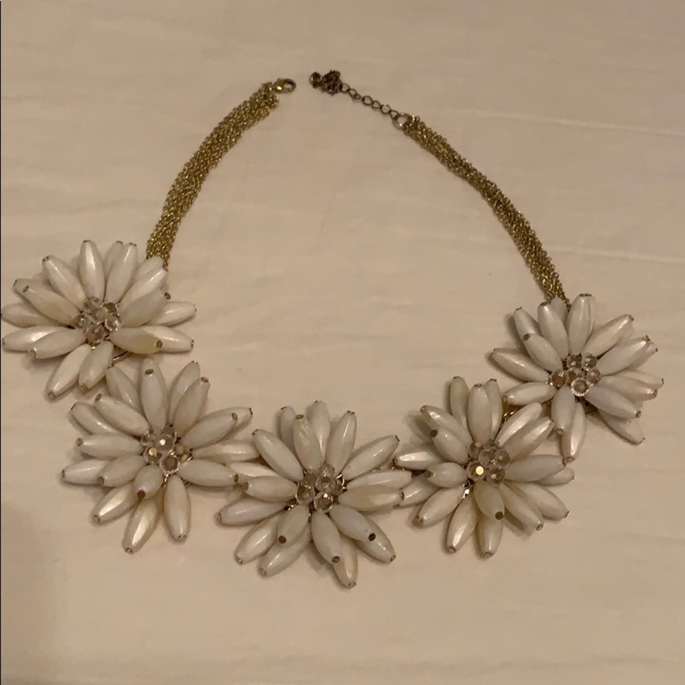 Flower statement necklace